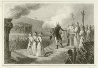 Fete de la Federation, 14 Temmuz 1790 by French School