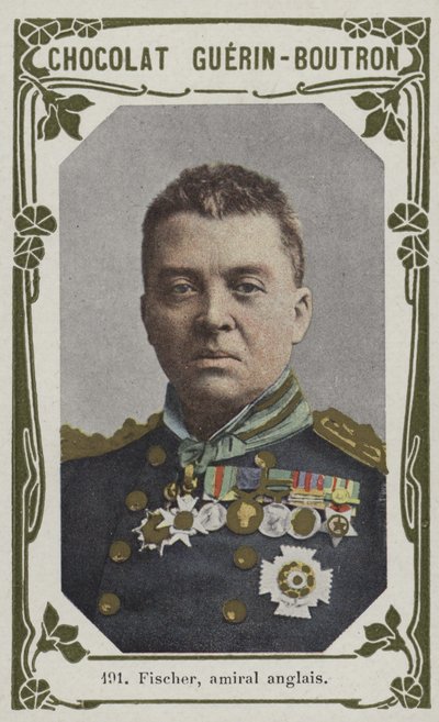 Fischer, İngiliz amiral (renkli fotoğraf) by French School