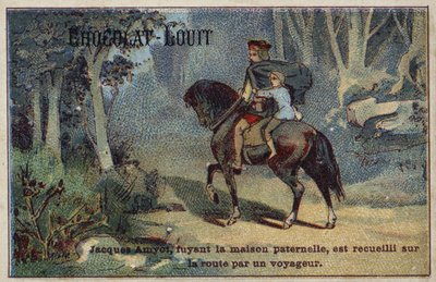 Babasının evinden kaçan Jacques Amyot, yolda bir gezgin tarafından alınır. by French School