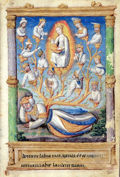 Fol.11r Jesse Ağacı, Heures a l