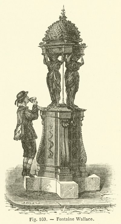 Fontaine Wallace (gravür) by French School