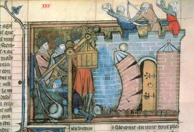 Fr 22495 fol.30 Haçlı Seferleri sırasında Le Roman de Godefroi de Bouillon