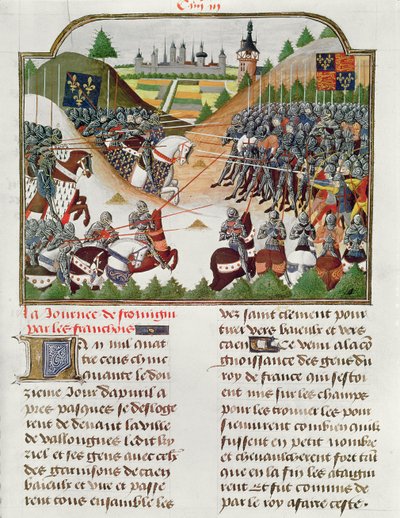 Fr 2691 f.183 Savaş sahnesi, Jehan Charetier
