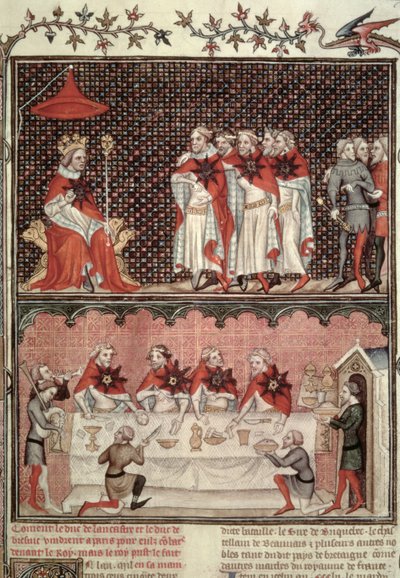 Fr 2813 fol.39 Dauphin Charles (1338-80) ve Üç Devletin Milletvekilleri, Grandes Chroniques de France