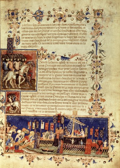 Fr 4274 fol.6 Haçlı Seferleri için Hareket, 1352 by French School