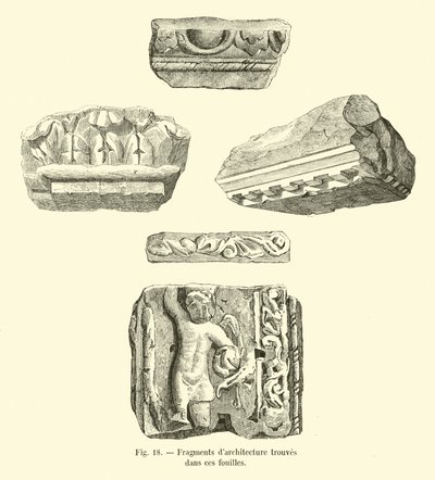 Bu kazılarda bulunan mimari parçalar by French School