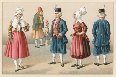 Fransa XIX. Yüzyıl Kostümü by French School