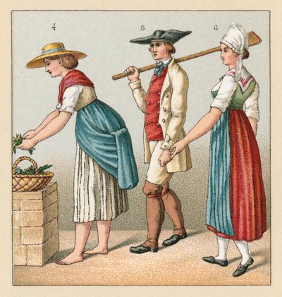 Fransa XIX. Yüzyıl Kostümü by French School