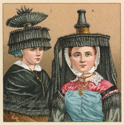 Fransa XIX. Yüzyıl Kostümü by French School