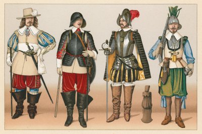 Fransa XVI-XVII.Yüzyıl Kostümü by French School