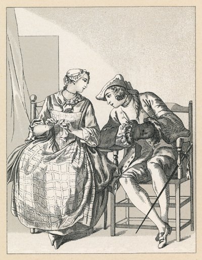 Fransa XVIII.Yüzyıl Kostümü by French School