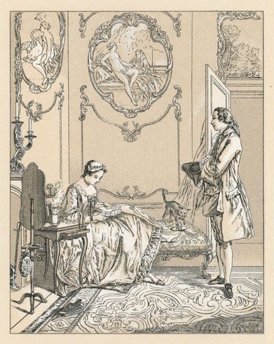 Fransa XVIII.Yüzyıl Kostümü by French School