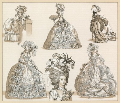 Fransa XVIII.Yüzyıl Kostümü by French School