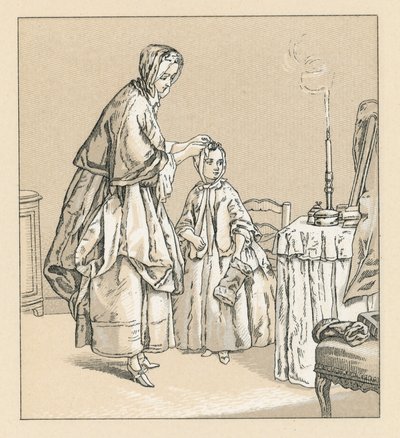 Fransa XVIII.Yüzyıl Kostümü by French School