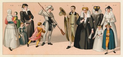 Fransa XVI. Yüzyıl Kostümü by French School