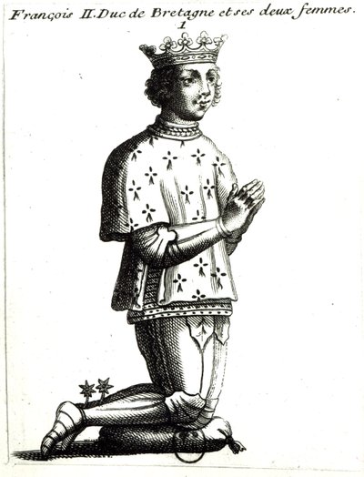 Francis II (1435-88) Brittany Dükü by French School