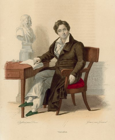 Francois-Joseph Talma (renkli gravür) by French School