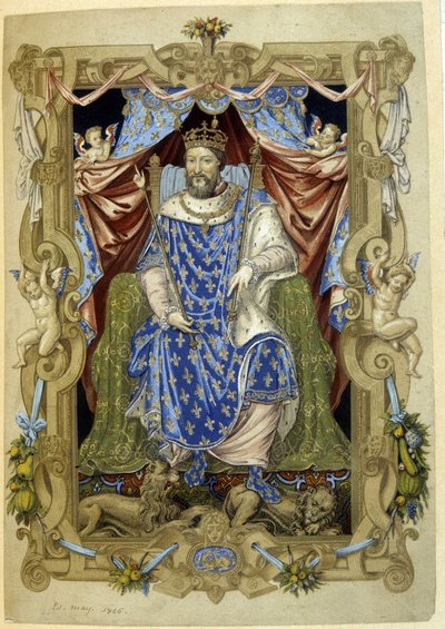 François tören elbisesiyle tahtında 1. by French School