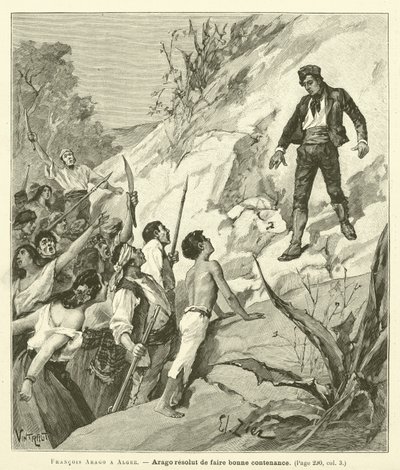 Francois Arago A Alger (gravür) by French School