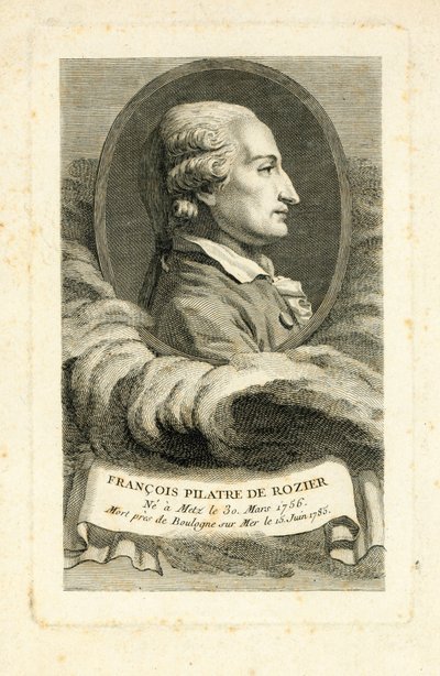 François Pilatre de Rozier, c.1785 by French School