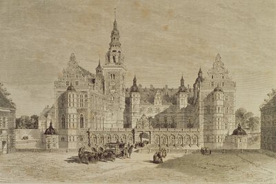 Frederiksborg Kalesi, Hillerod, Danimarka, 1850