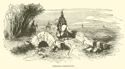 Fransız-Vedettes (gravür) by French School