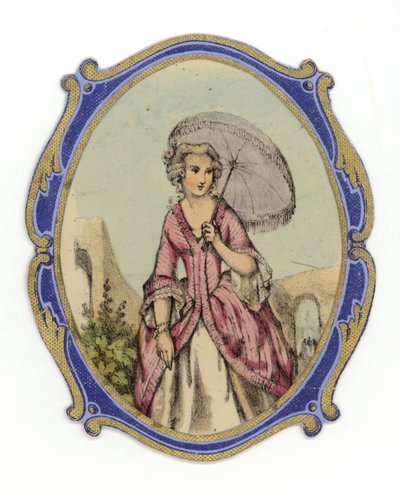 Fransız bayan şemsiye ile by French School