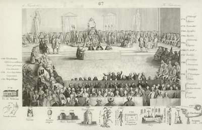 Louis XVI döneminde Fransız Ulusal Meclisi by French School