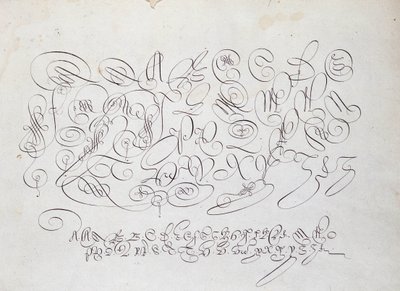 Fransız kaligrafisi: Başlık levhası, Frisius
