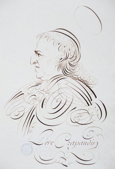 Fransız kaligrafisi: 1780 civarında Parisli Bernard tarafından Peder Crapaudin