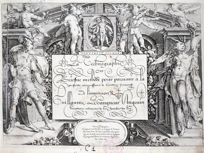 Fransız kaligrafisi: Teknoloji, 1599 civarında Gangneur Guillaume