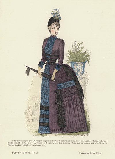 Fransız moda levhası, 1885-86 by French School