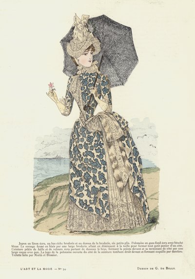 Fransız moda levhası, 1885-86 by French School
