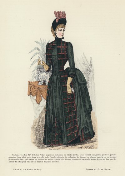 Fransız moda levhası, 1885-86 by French School