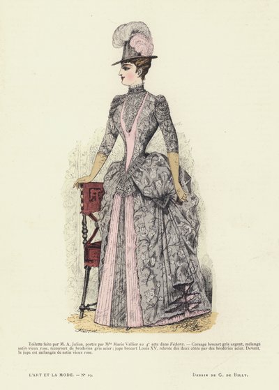 Fransız moda levhası, 1885-86 by French School