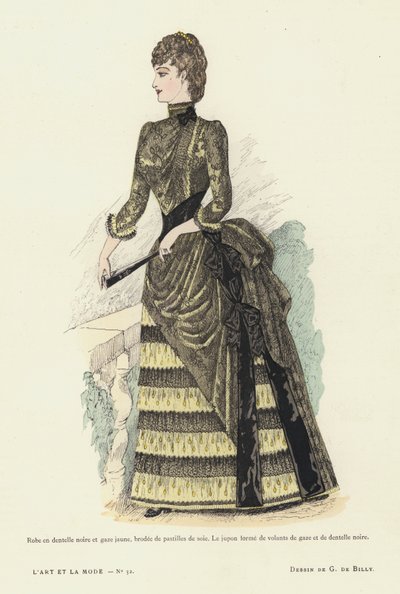 Fransız moda levhası, 1885-86 by French School