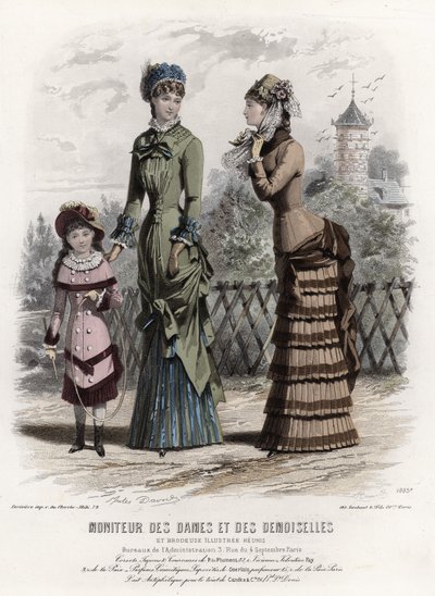 Fransız moda levhası, 19. yüzyıl sonu by French School