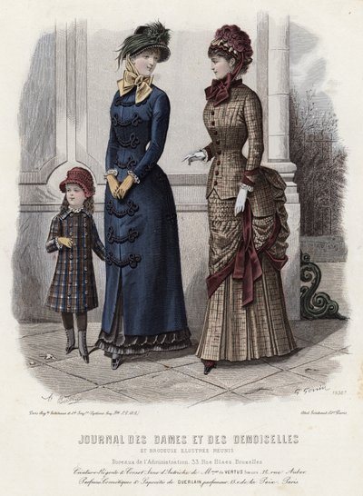 Fransız moda levhası, 19. yüzyıl sonu by French School