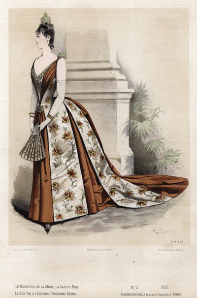 Fransız moda levhası, 19. yüzyıl sonu by French School