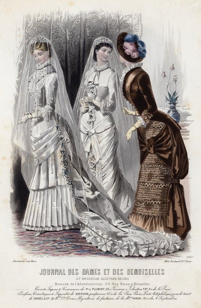 Fransız moda levhası, 19. yüzyıl sonu by French School