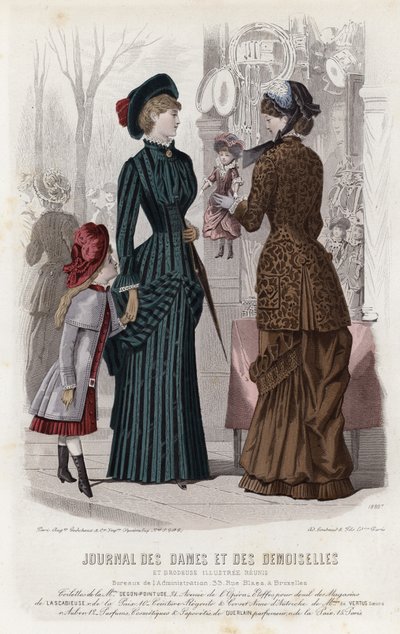 Fransız moda levhası, 19. yüzyıl sonu by French School