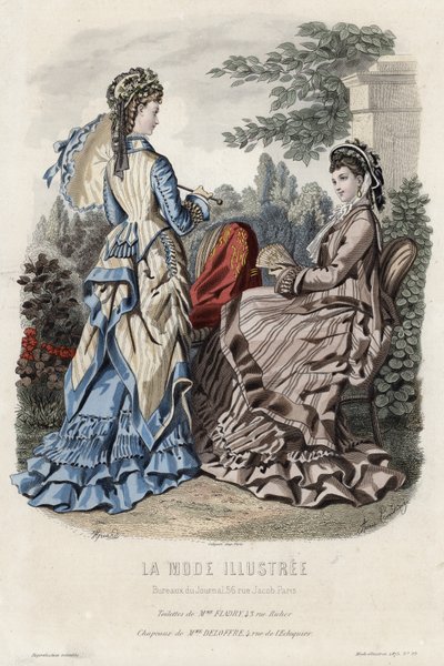 Fransız moda levhası, 19. yüzyıl sonu by French School