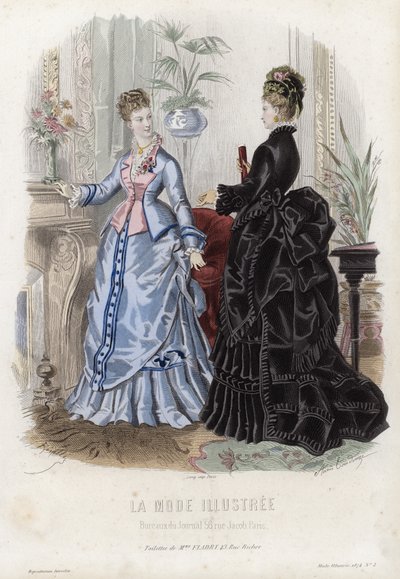 Fransız moda levhası, 19. yüzyıl sonu by French School