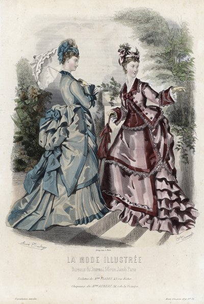 Fransız moda levhası, 19. yüzyıl sonu by French School