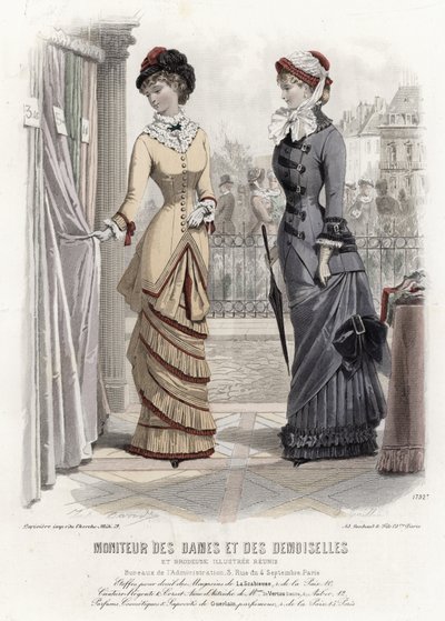 Fransız moda levhası, 19. yüzyıl sonu by French School