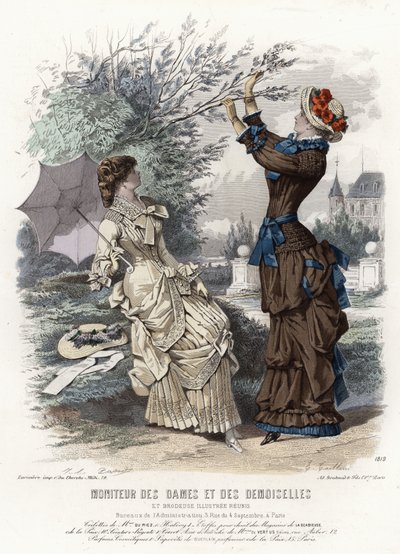 Fransız moda levhası, 19. yüzyıl sonu by French School