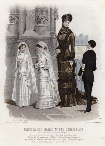 Fransız moda levhası, 19. yüzyıl sonu by French School