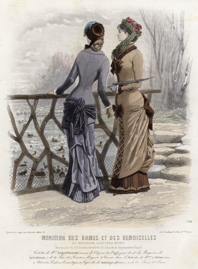 Fransız moda levhası, 19. yüzyıl sonu by French School