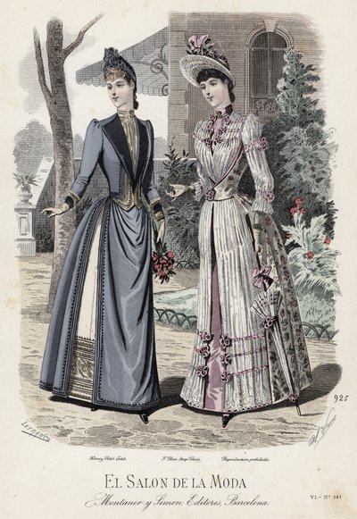 Fransız moda levhası, 19. yüzyıl sonu by French School