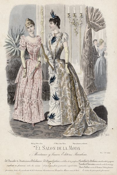 Fransız moda levhası, 19. yüzyıl sonu by French School